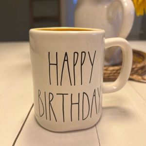 Rae Dunn happy birthday mug